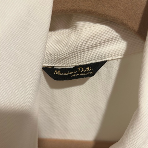 Massimo Dutti Textured Weave Shirt Dress w Belt - Picture 9 of 13